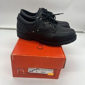 Cane‎ Comfort Big Boys Black Dress Shoes Church School Size 4